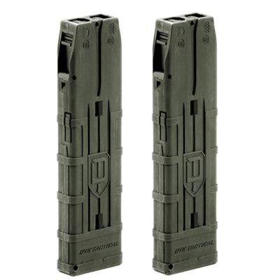 Dye DAM Magazines - 20 Rd Mags - 2 Pack - OD Green