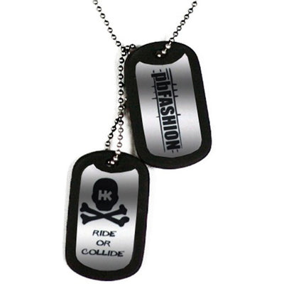 HK Army Dog Tags - Grey