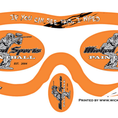 Wicked Sports Goggle Wrap - E-Flex, E-Vents, Vents  - WS Orange