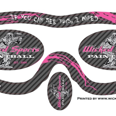 Wicked Sports Goggle Wrap - E-Flex, E-Vents, Vents  - WS Carbon Fiber Pink