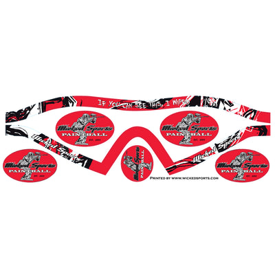 Wicked Sports Goggle Wrap - Dye I4 - WS Red