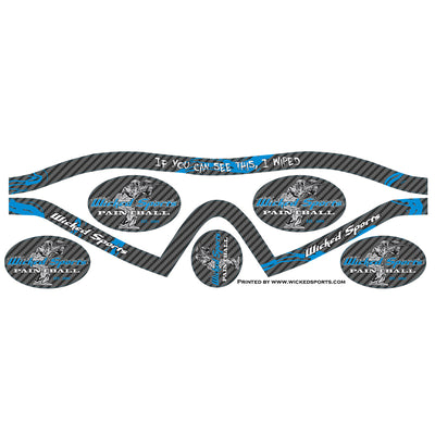 Wicked Sports Goggle Wrap - Dye I4 - WS Carbon Fiber Blue