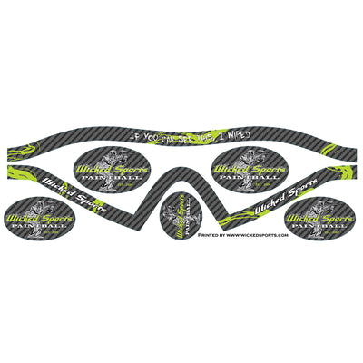 Wicked Sports Goggle Wrap - Dye I4 - WS Carbon Fiber Lime