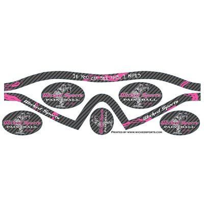 Wicked Sports Goggle Wrap - Dye I4 - WS Carbon Fiber Pink