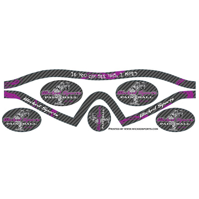 Wicked Sports Goggle Wrap - Dye I4 - WS Carbon Fiber Purple