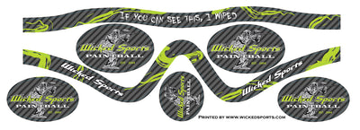 Wicked Sports Goggle Wrap - Sly Profit - WS Carbon Fiber Lime