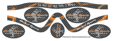 Wicked Sports Goggle Wrap - Sly Profit - WS Carbon Fiber Orange