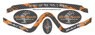 Wicked Sports Goggle Wrap - V-Force Profiler - WS Carbon Fiber Orange