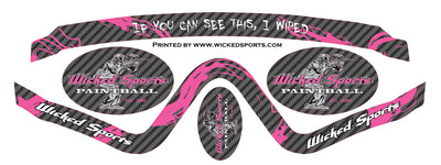 Wicked Sports Goggle Wrap - V-Force Profiler - WS Carbon Fiber Pink