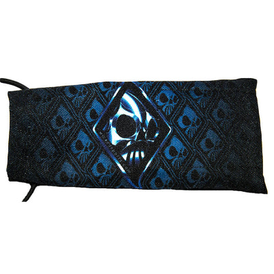 Wicked Sports Paintball Barrel Cover / Sock - Wicked Skulls - Blue