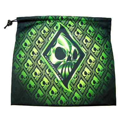 Wicked Sports Goggle Bag - Wicked Skulls - Green