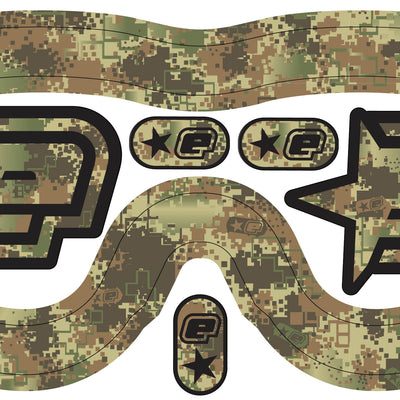 Planet Eclipse Vents Goggle Sticker - E-Flex, Avatar, E-vents, Helix - HDE Camo