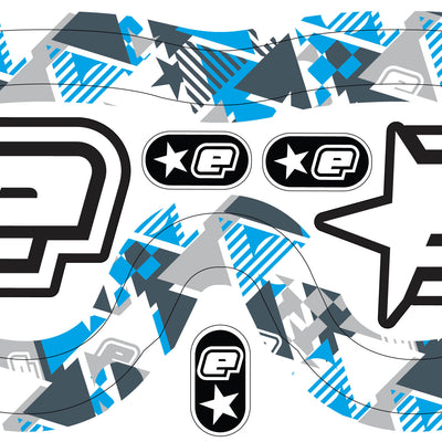 Planet Eclipse Vents Goggle Sticker - E-Flex, Avatar, E-vents - Waveform Blue