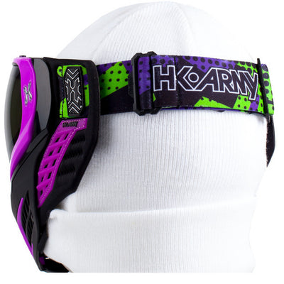 HK Army KLR Goggles - Argon - Black / Purple w/ Cobalt Mirror Thermal Lens