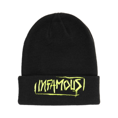 HK Army Beanie - Infamous - Graffiti - Black