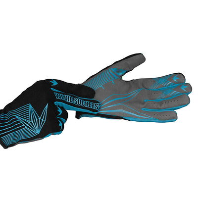 Bunker Kings Fly Paintball Gloves - Cyan