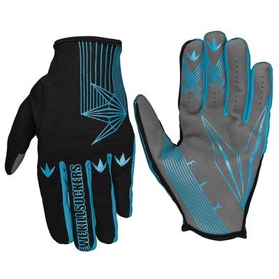 Bunker Kings Fly Paintball Gloves - Cyan