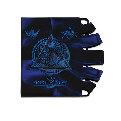 Bunker Kings Knuckle Butt Tank Cover - 45-88ci - Conspiracy Blue