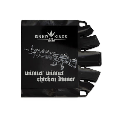 Bunker Kings Knuckle Butt Tank Cover - 45-88ci - Winner Winner Black