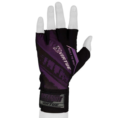 Virtue Breakout Gloves - Mesh Half Finger - Purple