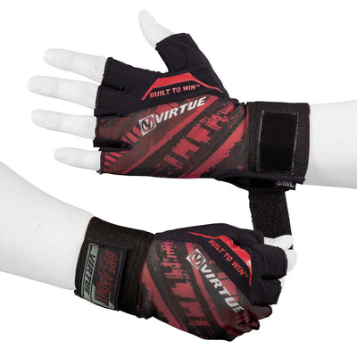 Virtue Breakout Gloves - Mesh Half Finger - Red