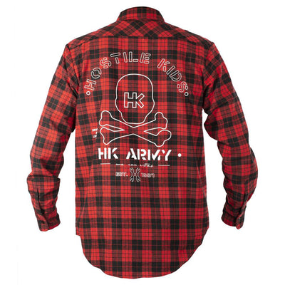 HK Army Collide Button Up Flannel - Long Sleeve Shirt - Red