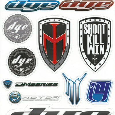 Dye Paintball Sticker Sheet