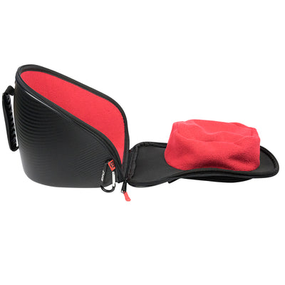 Exalt Paintball Carbon Series Goggle Case V3 - Black / Red