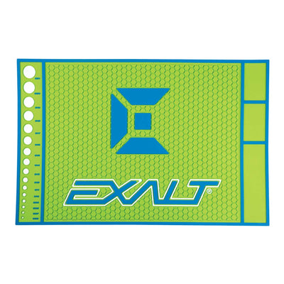 Exalt Paintball HD Rubber Tech Mat - Lime / Blue