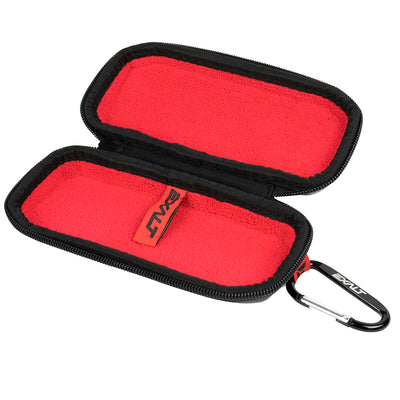 Exalt Paintball Carbon Series Sunglass Case - Black / Red