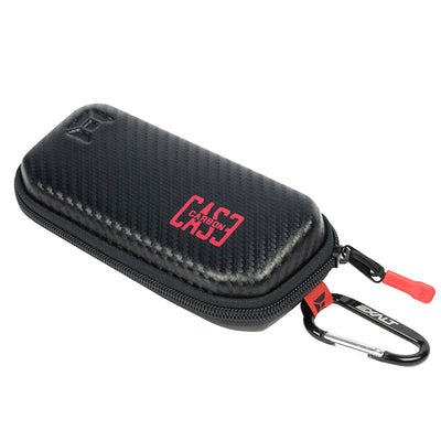 Exalt Paintball Carbon Series Sunglass Case - Black / Red