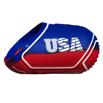 Exalt Paintball Tank Cover - Medium 68-72ci - USA Red / Blue