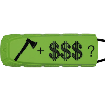 Exalt Paintball Bayonet Barrel Condom / Cover - LE Axe + Cash - Lime / Black