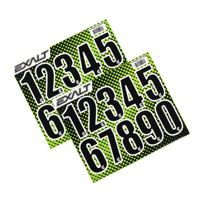 Exalt Paintball Loader Number Stickers - Black