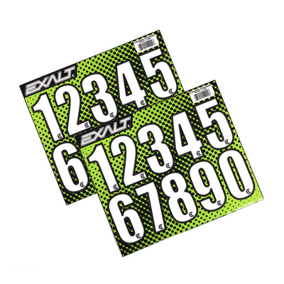 Exalt Paintball Loader Number Stickers - White