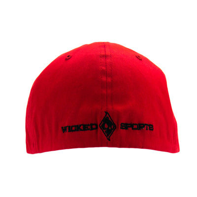 Wicked Sports FlexFit Hat - Red