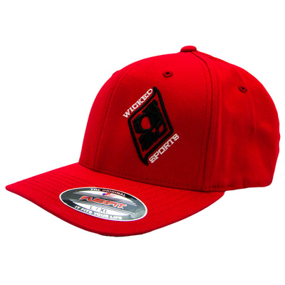 Wicked Sports FlexFit Hat - Red