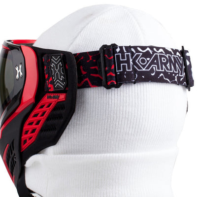 HK Army KLR Goggles - Fire - Red / Black w/ Smoke Thermal Lens