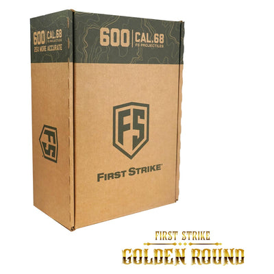 First Strike Paintball Rounds - Pink / Smoke Shell - Pink Fill - 600 Count - GOLD ROUND BOX