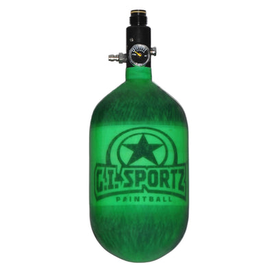 GI Sportz Carbon Fiber HPA Tank - 68/4500 - Green