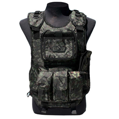 GXG Deluxe Tactical Vest - 4 + 2 + 1 - Digi Green - OSFM