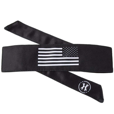 HK Army Headband - USA Black / White