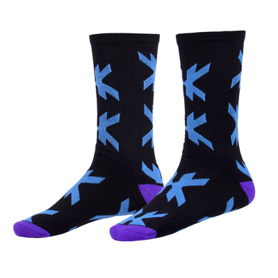 HK Army Speed Socks - Optic - Black / Blue / Purple