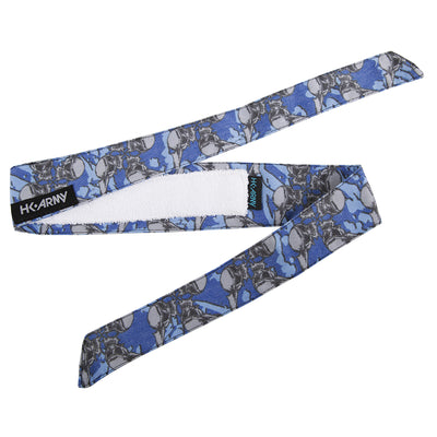 HK Army Headband - Hostilewear Vintage - Skulls Blue