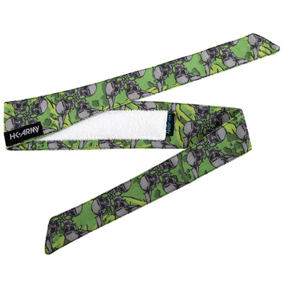 HK Army Headband - Hostilewear Vintage - Skulls Neon