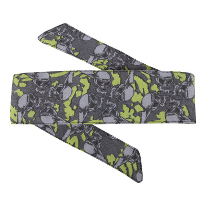 HK Army Headband - Hostilewear Vintage - Skulls Neon / Gray