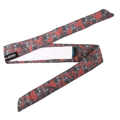 HK Army Headband - Hostilewear Vintage - Skulls Red / Black