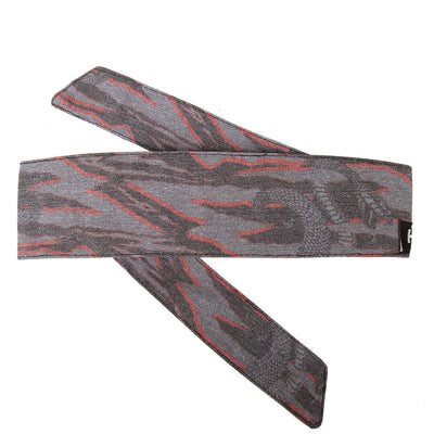 HK Army Headband - Hostilewear Vintage - Snake Grey / Red