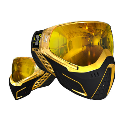 HK Army KLR Goggles - Metallic Gold w/ Mirror Thermal Lens
