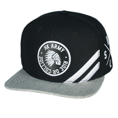 HK Army Snapback Hat - Collide - Black / Grey